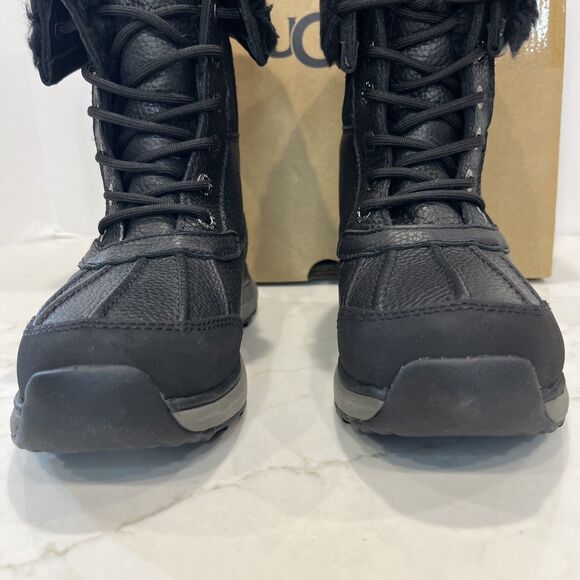 UGG NEW Adirondack III Black Waterproof Winter Boots Womens US 5 EU 36 Lace Up - Picture 8 of 16